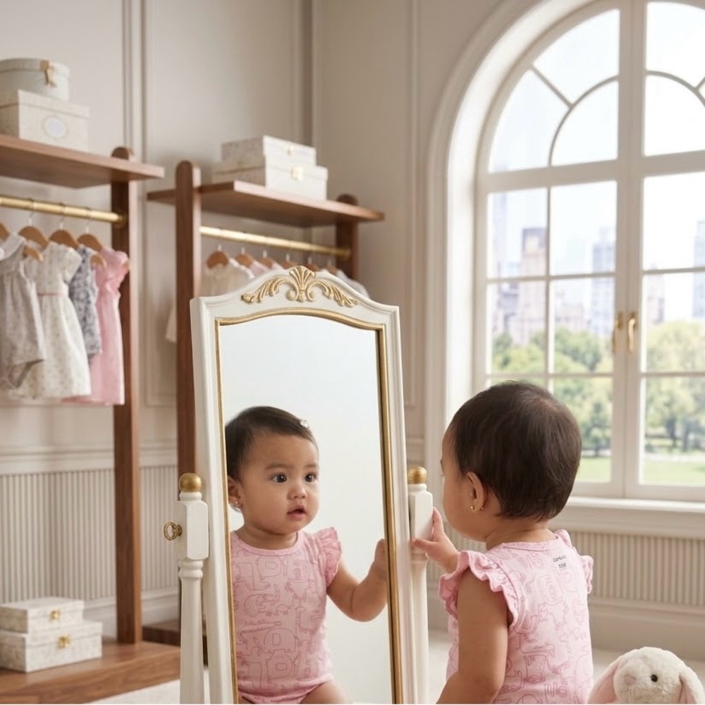 Carter's Pink Ruffle Sleeve Baby One-Piece Bodysuit